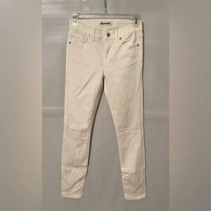 Madewell White Skinny Jean